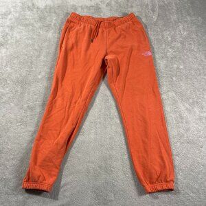 The North Face Sweat Jogger Pants Orange Sweat‎ Drawstrings M Athleisure Fall